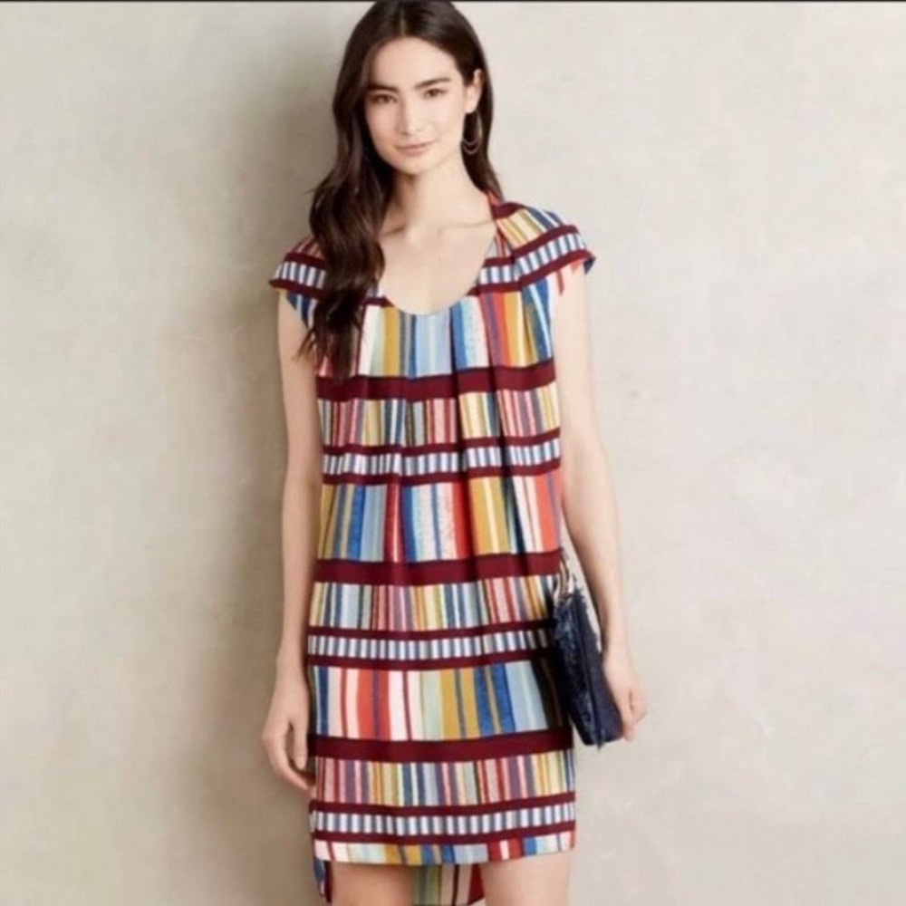 Size 4P Anthropologie Maeve Au Revoir Library Shift Dress